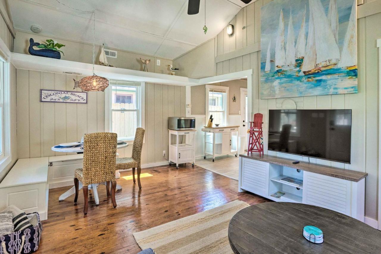 Chic Cottage With Private Yard Steps To Beach! Colonial Beach Buitenkant foto